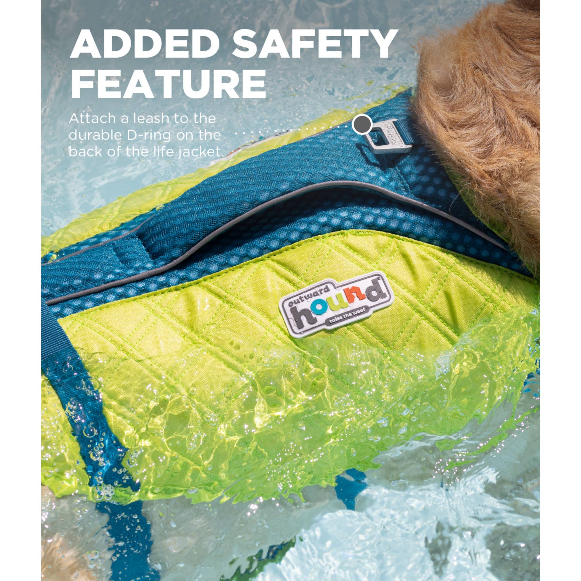 Outward Hound Standley Sport Life Jacket Green Medium