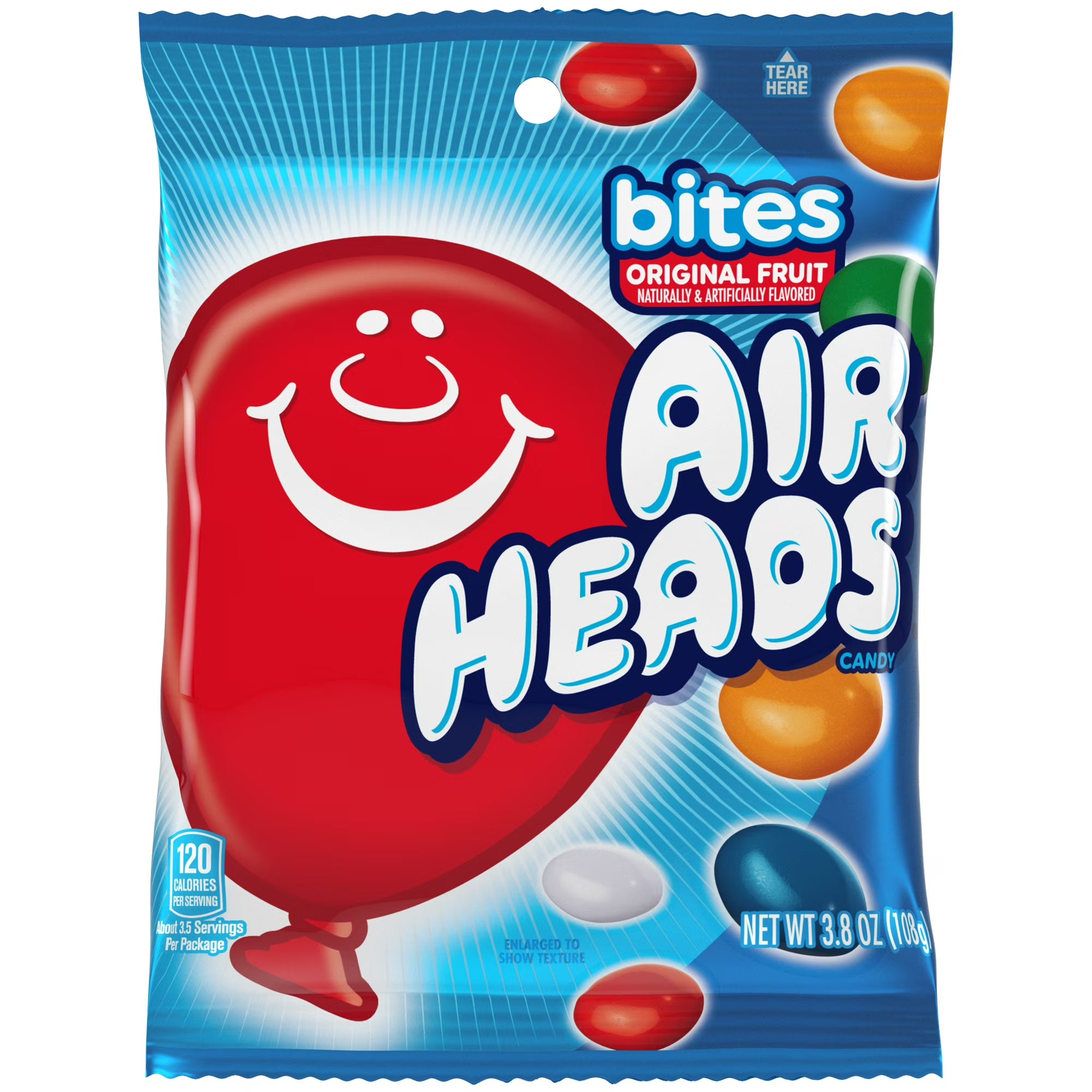 Airheads Bites Fruit Flavored Chewy Candy, 4 oz Bag