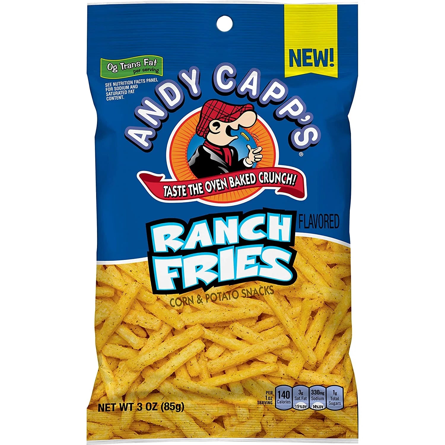 Andy Capps Ranch Fries Snacks 3 oz