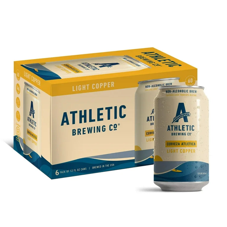 Athletic Brewing Company Atletica Mexican-Style Lager, Craft Non-Alcoholic Beer, 6 pack, 12 fl oz,