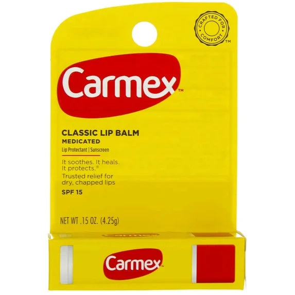 Carmex Classic Lip Balm, Lip Protectant Sunscreen Spf 15, 0.15 Oz