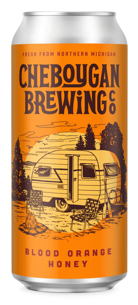 Cheboygan Brewing Blood Orange Honey Beer 19oz Can