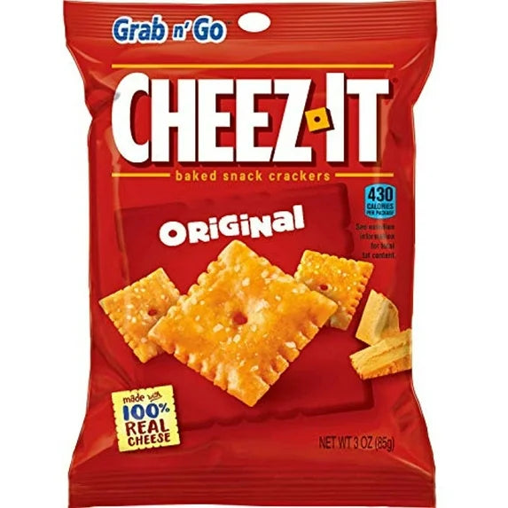 Cheez-It Crackers, Original Flavor - 3 Oz