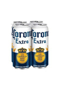 Corona Extra Mexican Lager Import Beer 16 fl. oz. 4 Pack Cans, 4.6% ABV