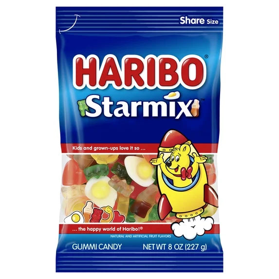 HARIBO Gummy Candy, Starmix Gummies, 8 oz