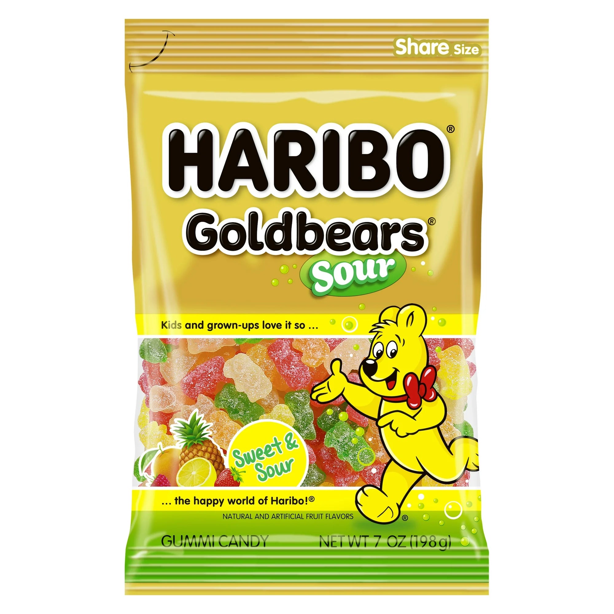 Haribo Goldbears Gummy Bears, Sour Goldbears Candy Gummies
