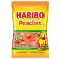 HARIBO Peaches Gummies Fruity Peach Flavor Gummy Candy, 8 oz,