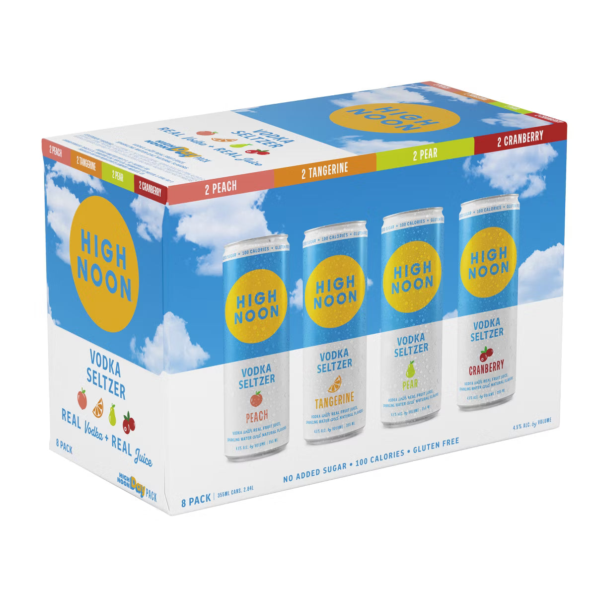 High Noon Vodka Seltzer Day Variety Pack - 8pk/355mL