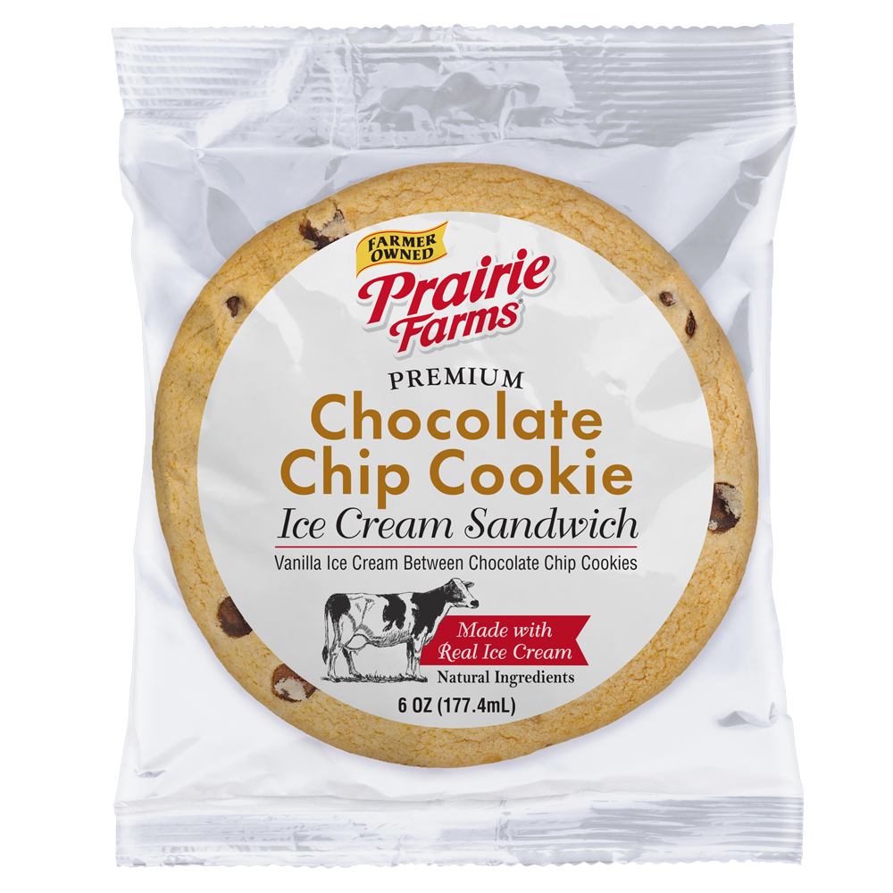 Chocolate Chip Cookie Ice Cream Sandwich