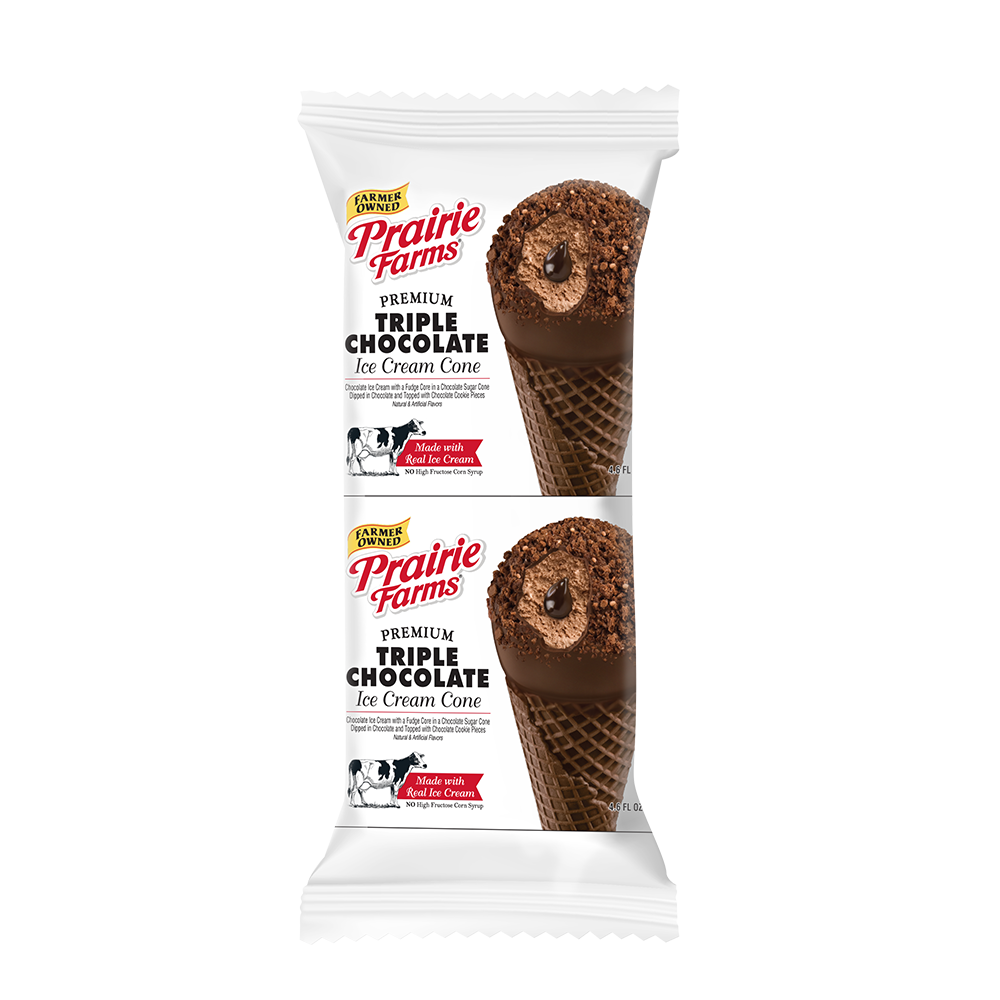 Triple Chocolate Ice Cream Cone