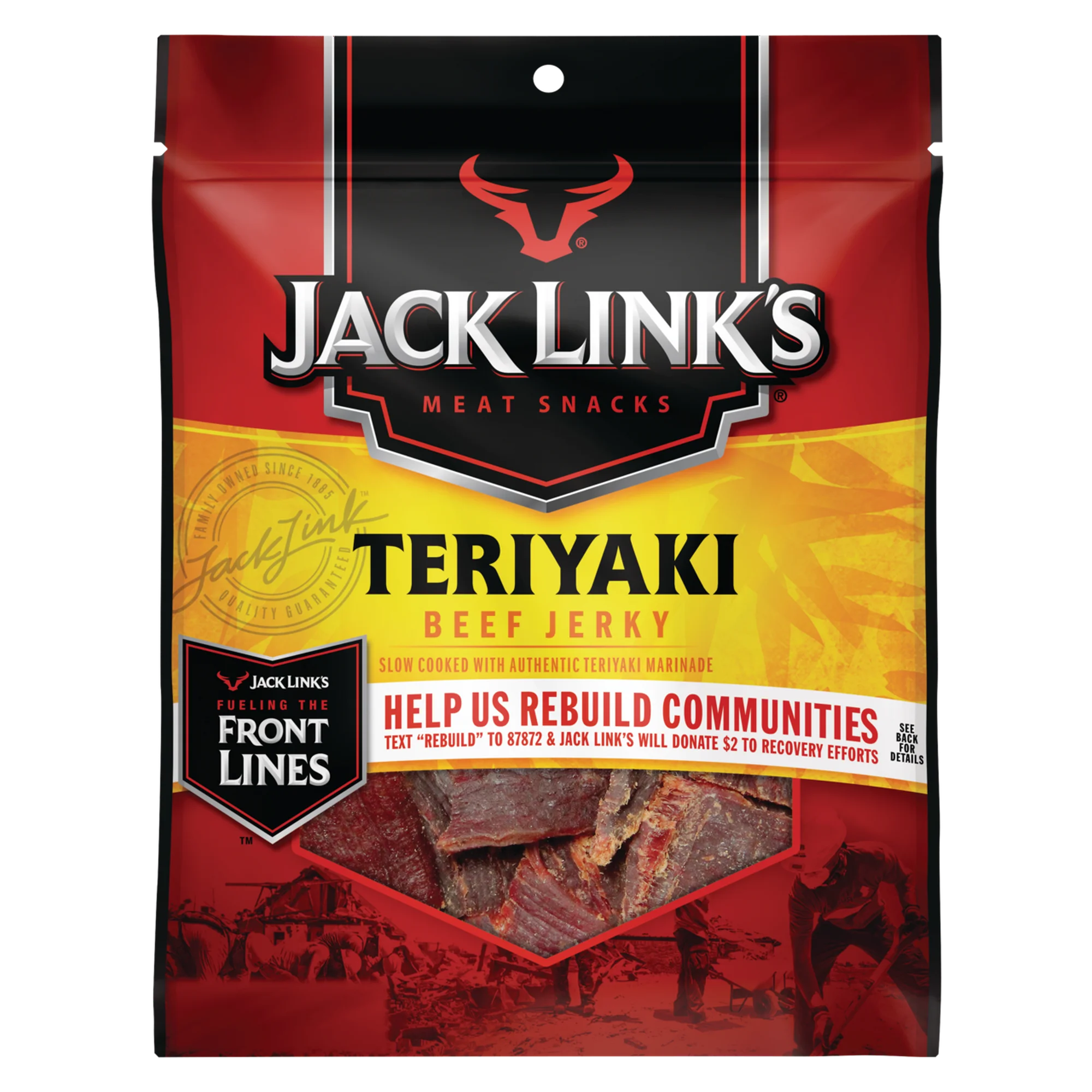 Jack Link's Beef Jerky, Protein Snack, Teriyaki, 3.25oz