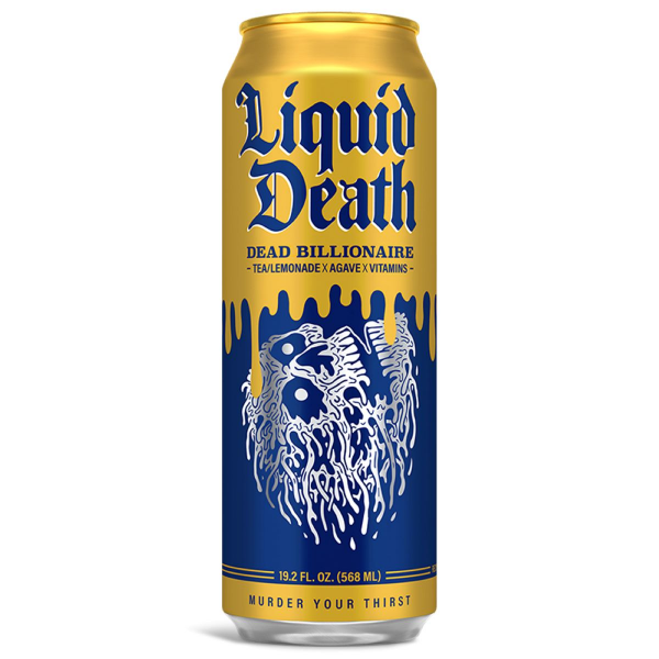 Liquid Death 19.2 Oz.Dead Billionaire Iced Tea