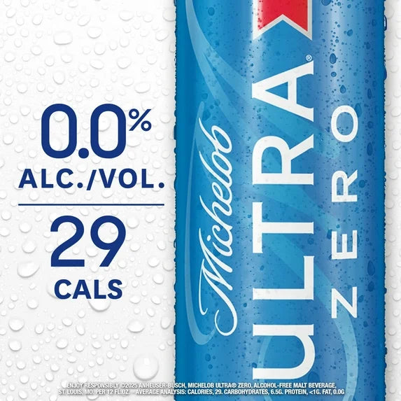 Michelob Ultra Zero Non Alcoholic American Lager 6 pack