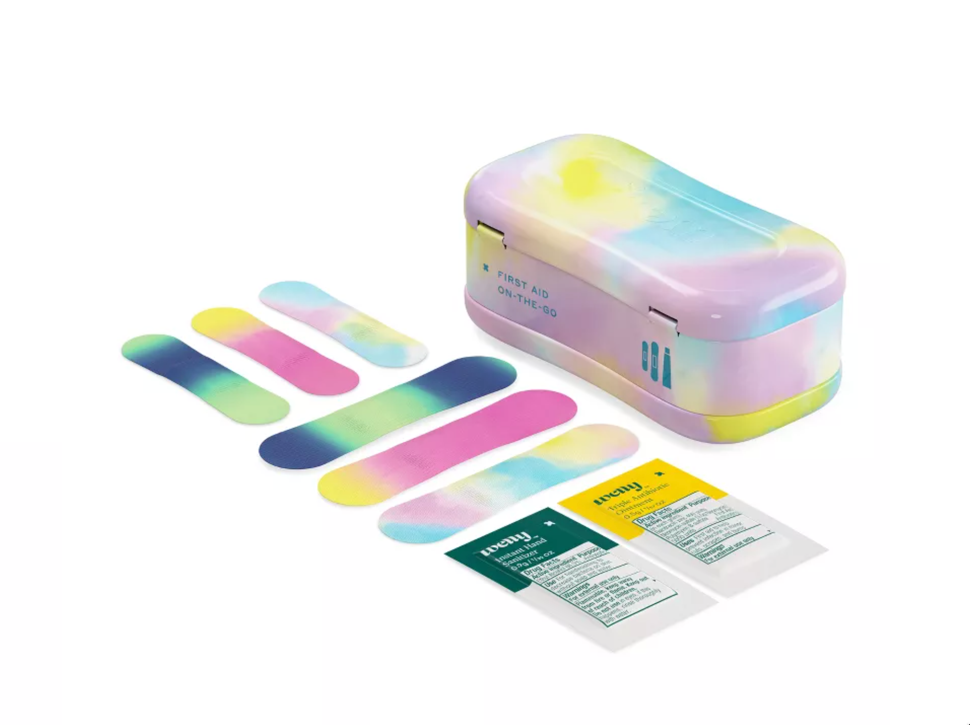Welly Kid's Quick Fix First Aid Bandage Travel Kit - Colorwash - 24ct