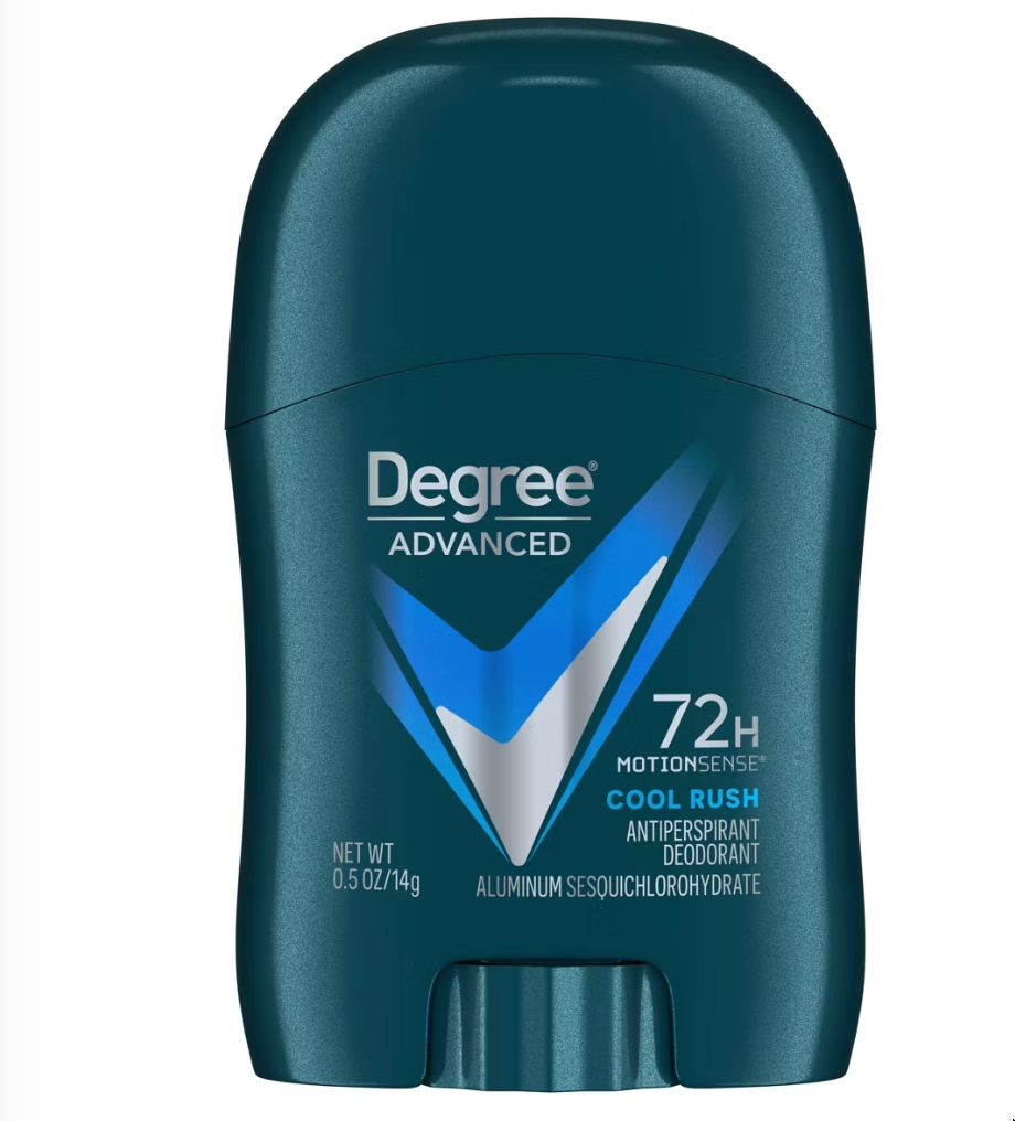 Degree Men Cool Rush 72-Hour Antiperspirant & Deodorant Stick - Travel Size - 0.5oz