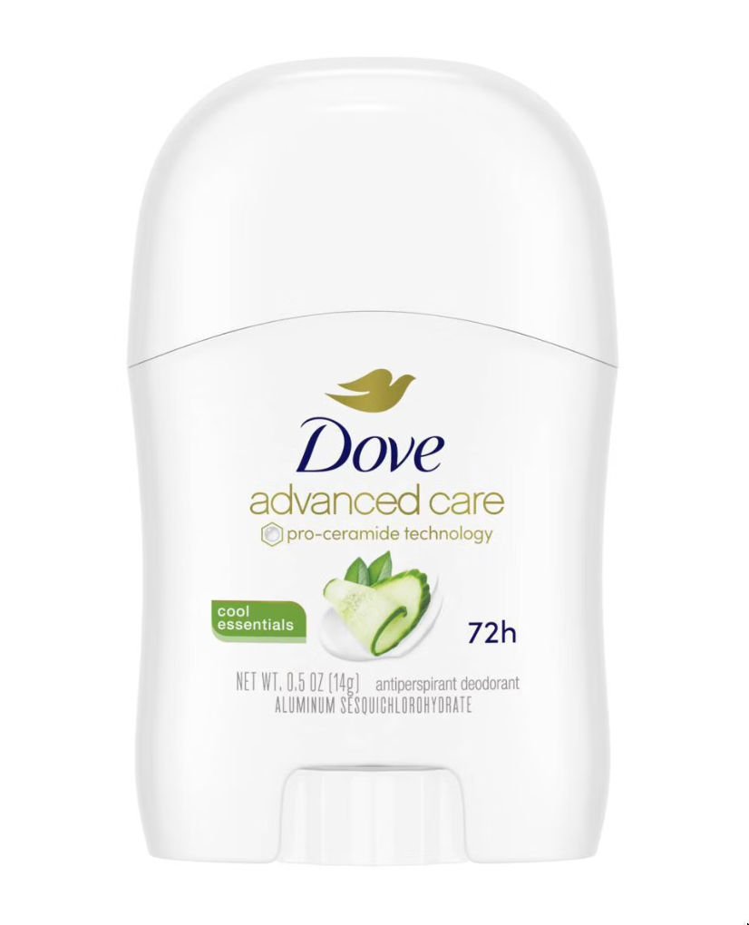 Dove Beauty Advanced Care 72-Hour Cool Essentials Mini Antiperspirant & Deodorant Stick - Travel Size - 0.5oz