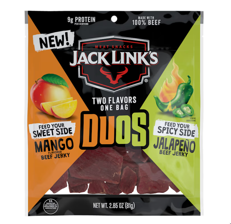 Jack Link's Mango and Jalapeno Duos Beef Jerky 5oz.