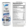 CELSIUS ARCTIC VIBE Sparkling Frozen Berry, Sugar Free Energy Drink, 12 Fl Oz