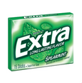 EXTRA Gum Spearmint Sugar free  15 Count
