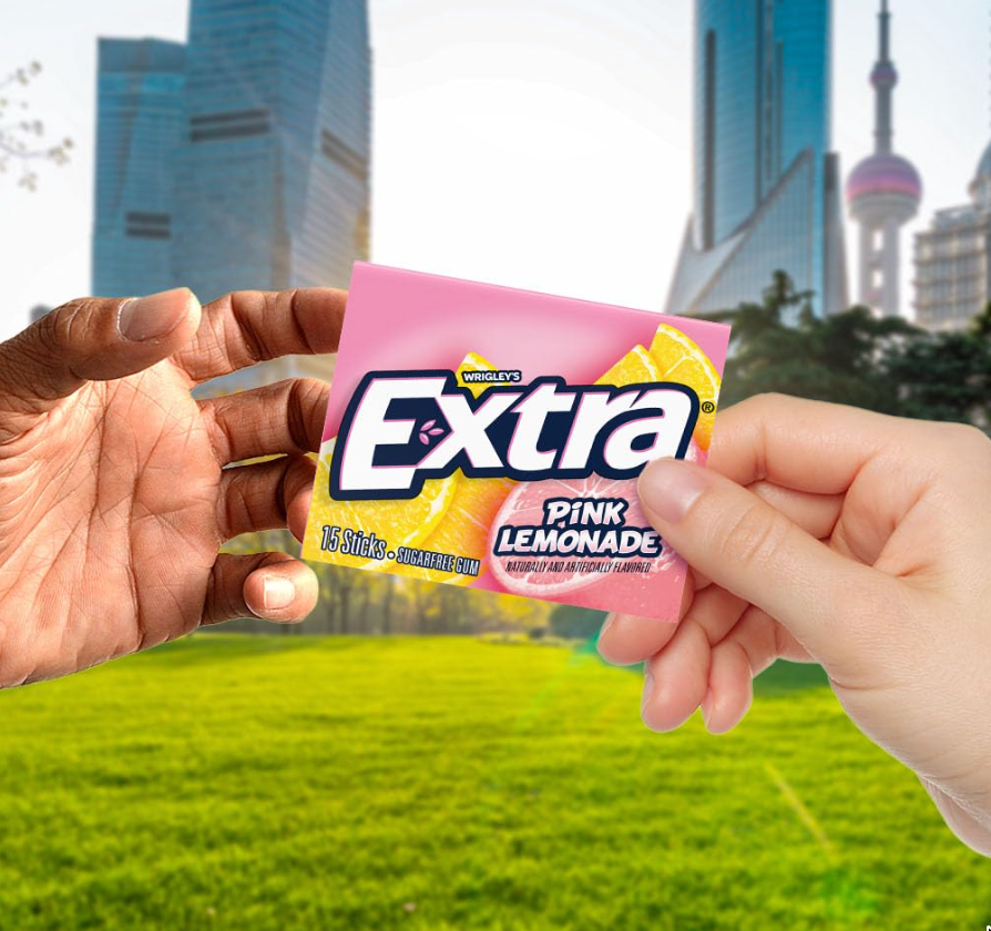 EXTRA Gum Pink Lemonade Sugar free  15 Count