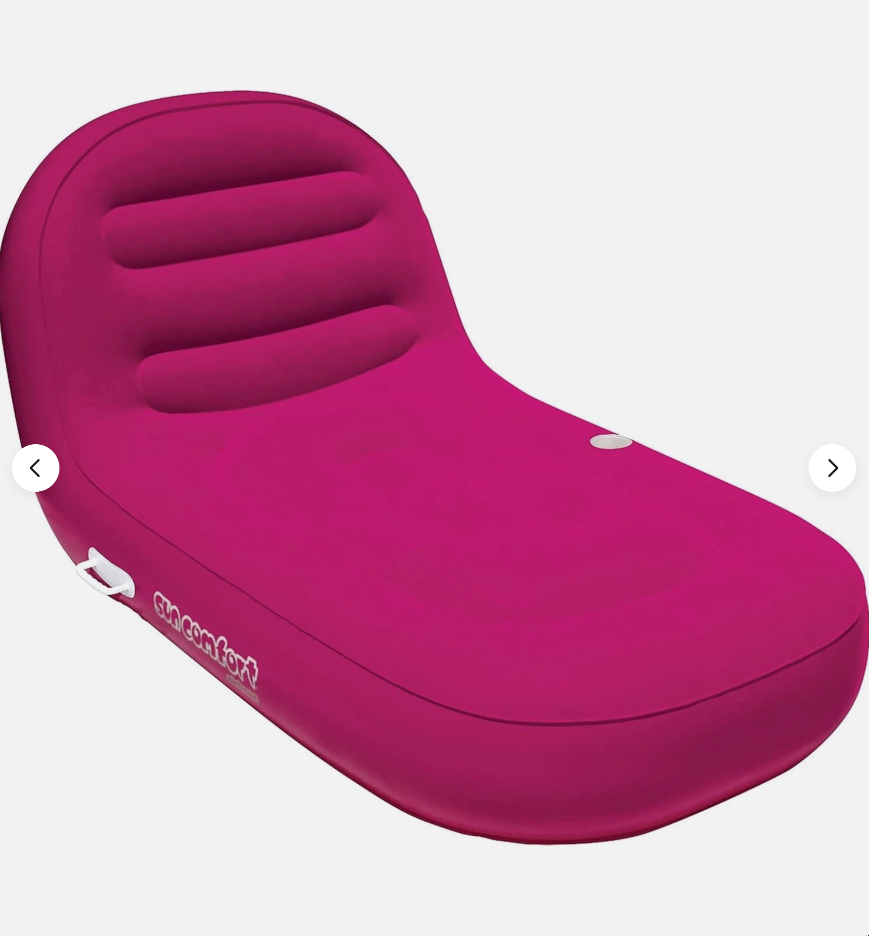 Airhead Sun Comfort Cool Suede Chaise Lounge, Pool Float - Pink
