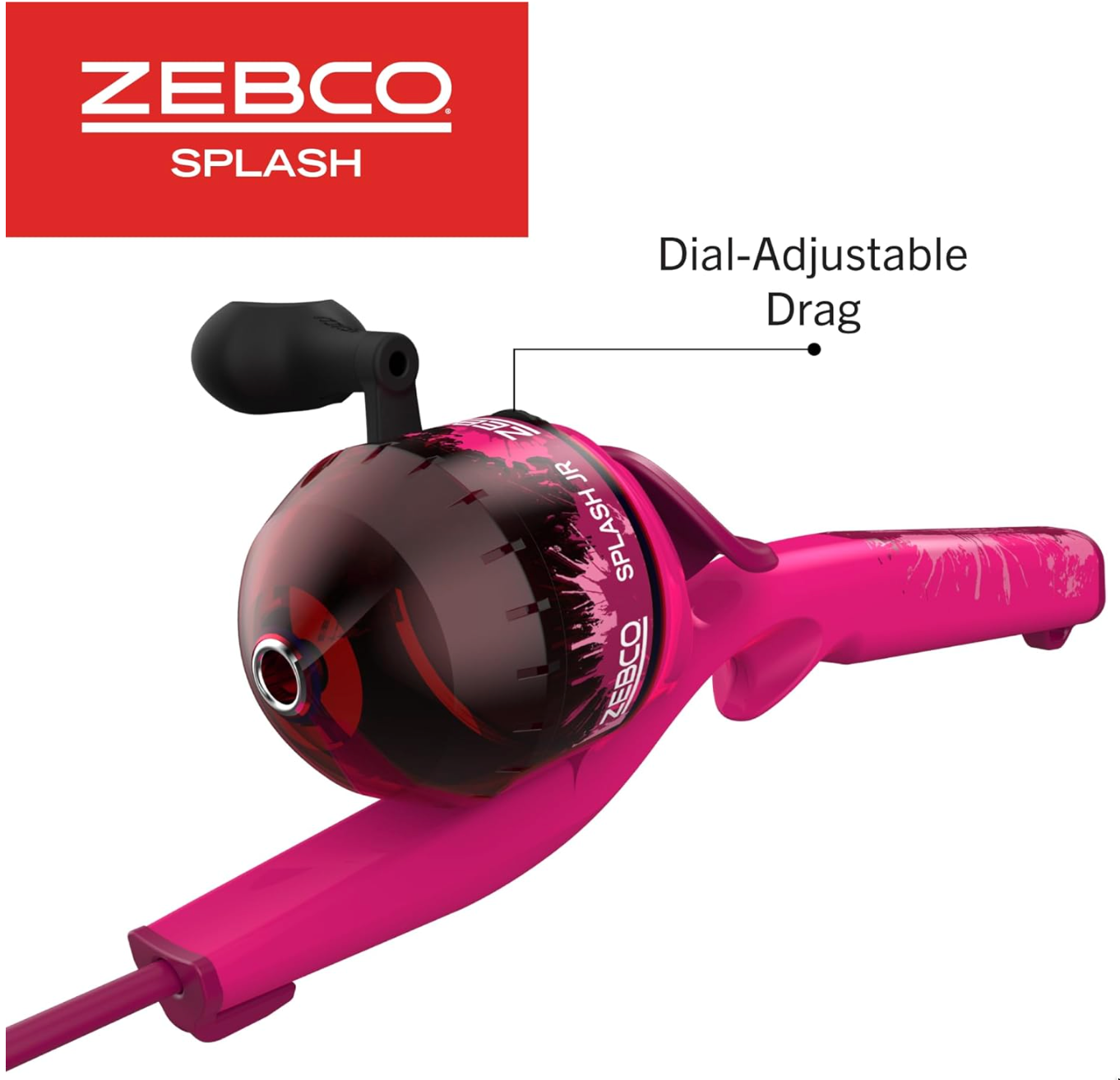 Splash Jr. Pink 4'0" Medium-Light Spincast Combo