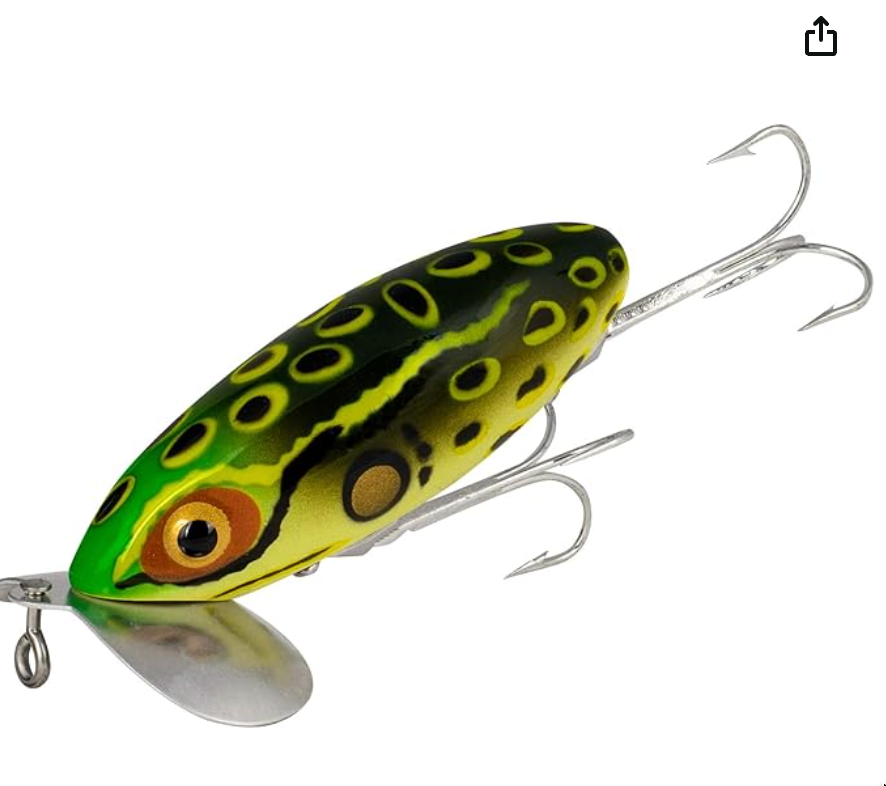 Arbogast Jitterbug Topwater Bass Fishing Lure - Excellent for Night Fishing