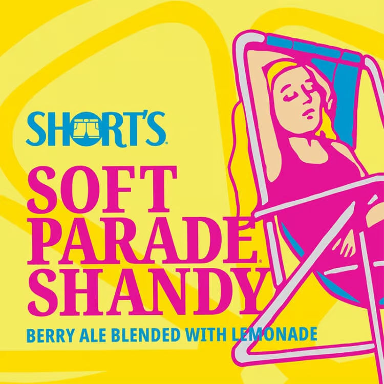 Short's Soft Parade Shandy Ale Beer, 6 Pack, 12 fl oz Cans