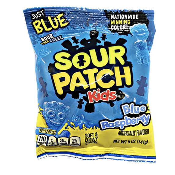Sour Patch Kids Blue Raspberry 5 oz bags Limited Edition Just Blue