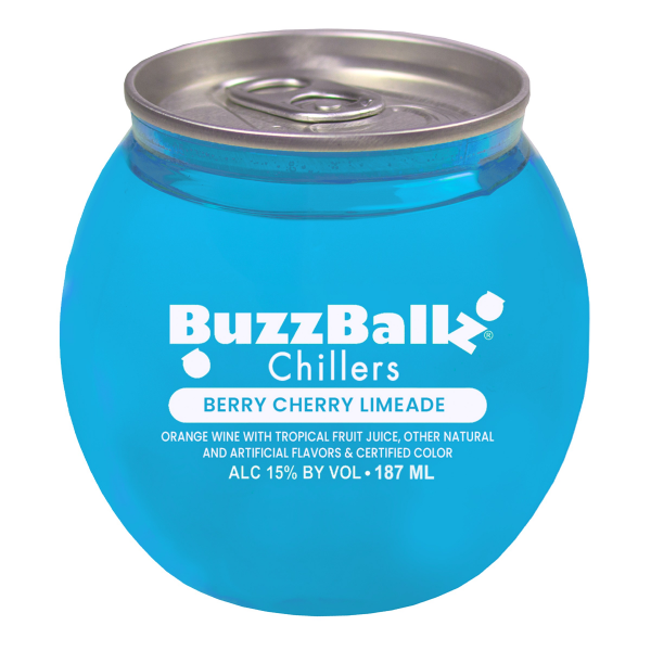 Buzzballz Chillerz Berry Cherry Limeade, 187 mL