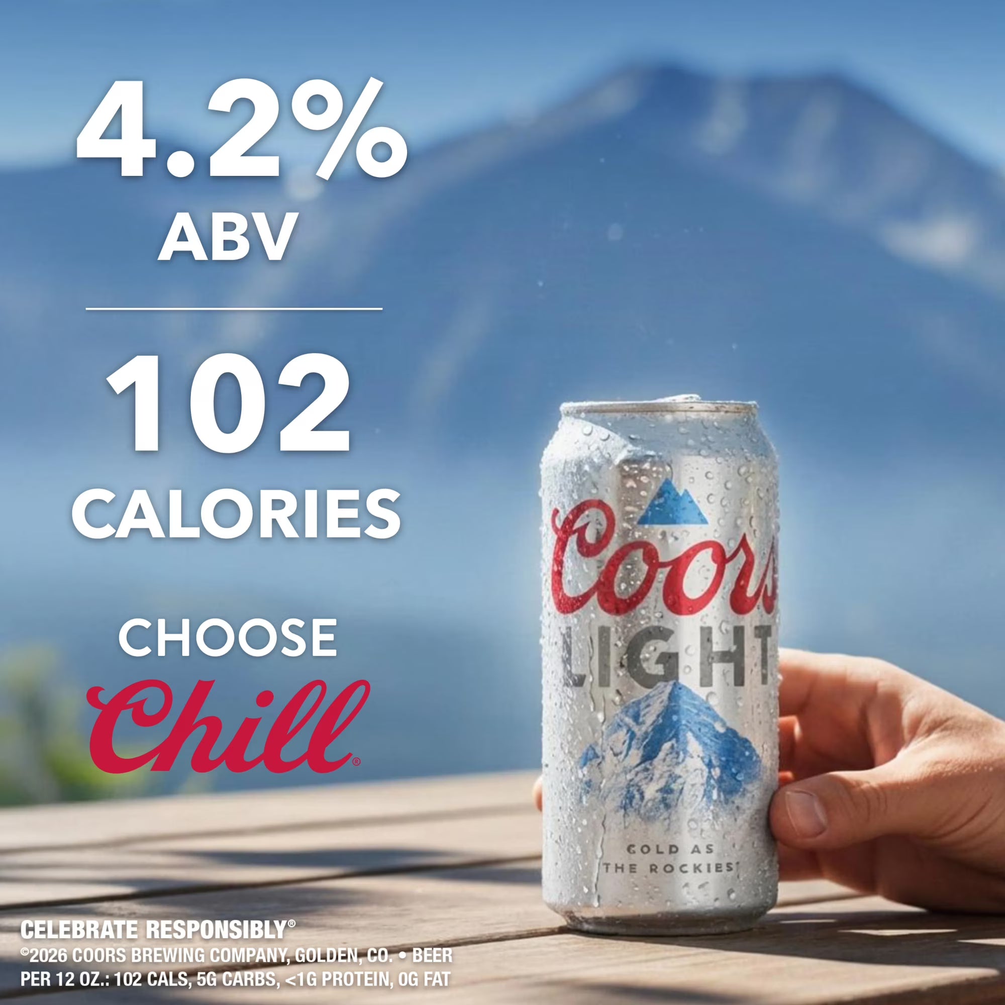 Coors Light American Beer, 18 Pack, 12 fl oz Aluminum Cans, 4.2% ABV