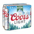 Coors Light American Light Lager Beer, 16 fl oz cans, 6 pk