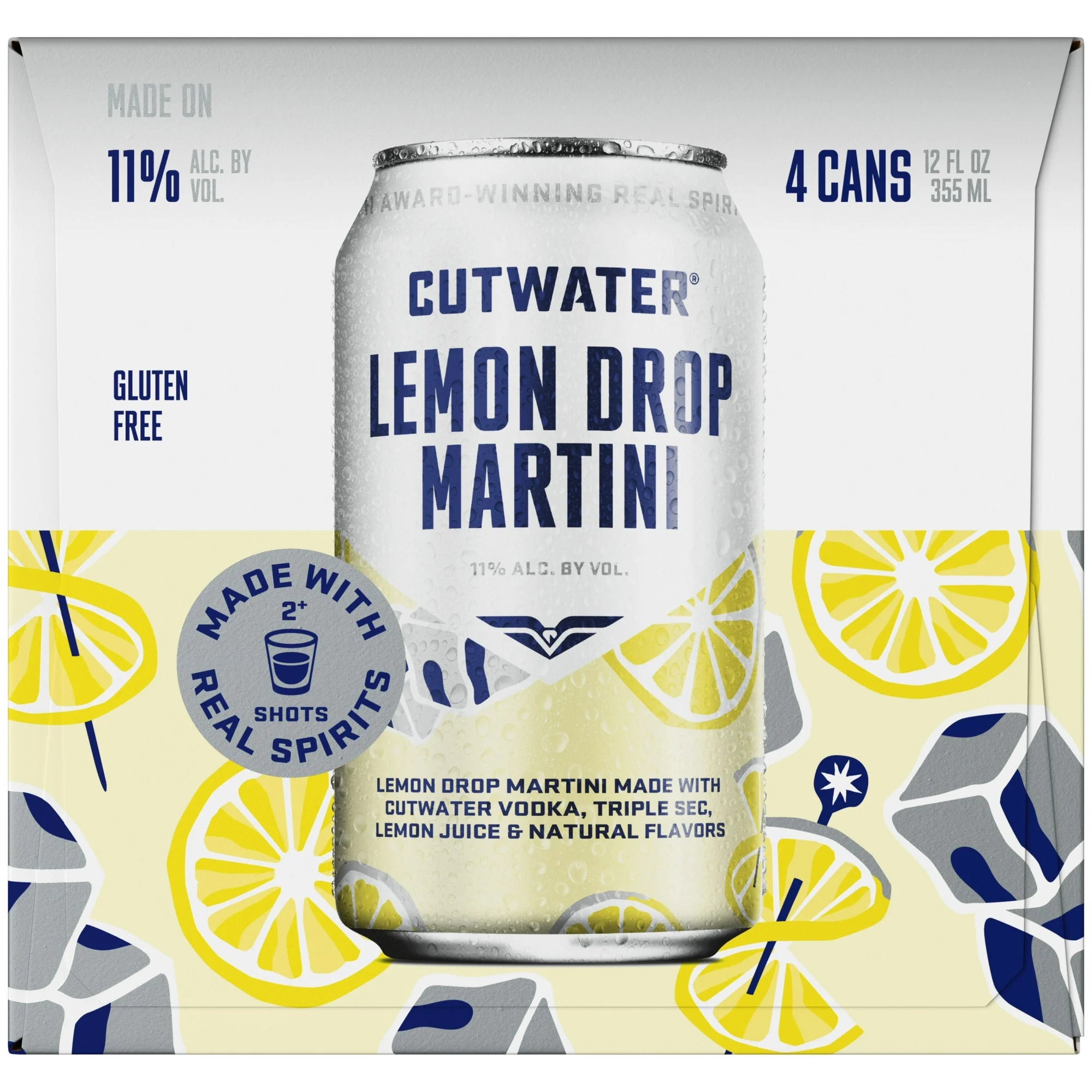 Cutwater Lemon Drop Martini 12 fl oz Aluminum Can, 11% ABV