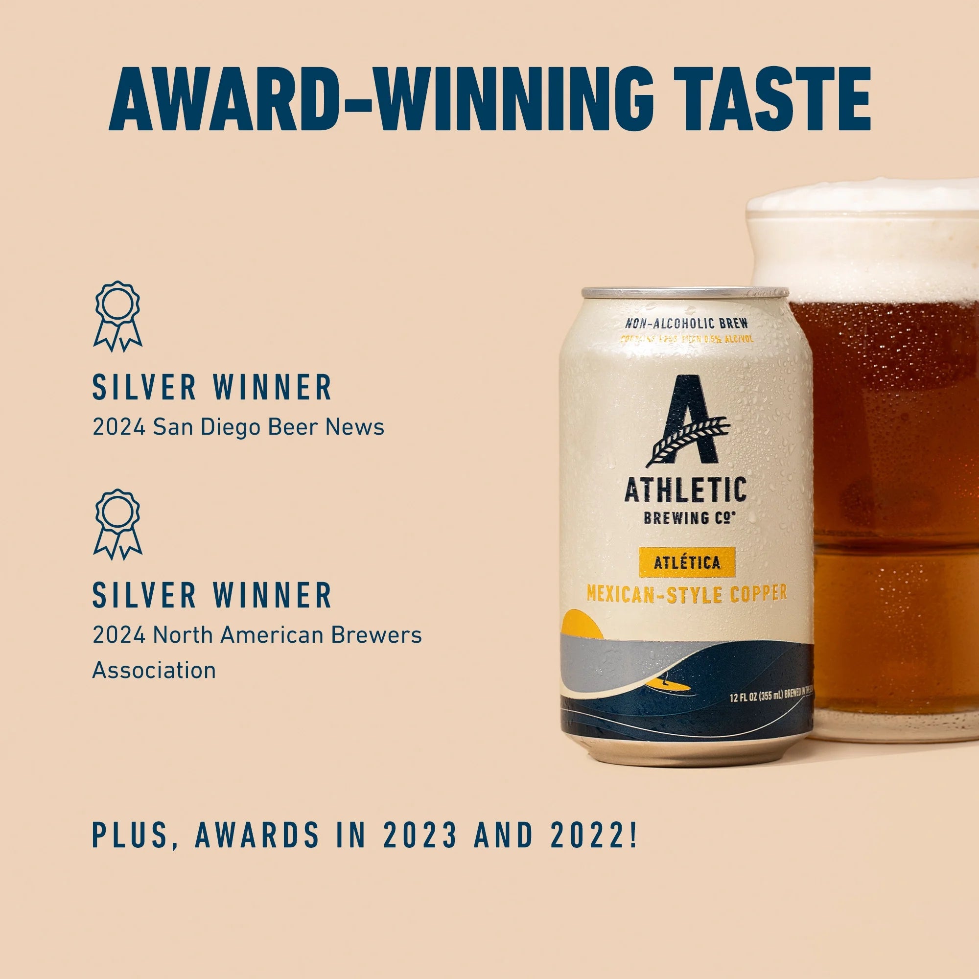 Athletic Brewing Company Atletica Mexican-Style Lager, Craft Non-Alcoholic Beer, 1 - 12 fl oz