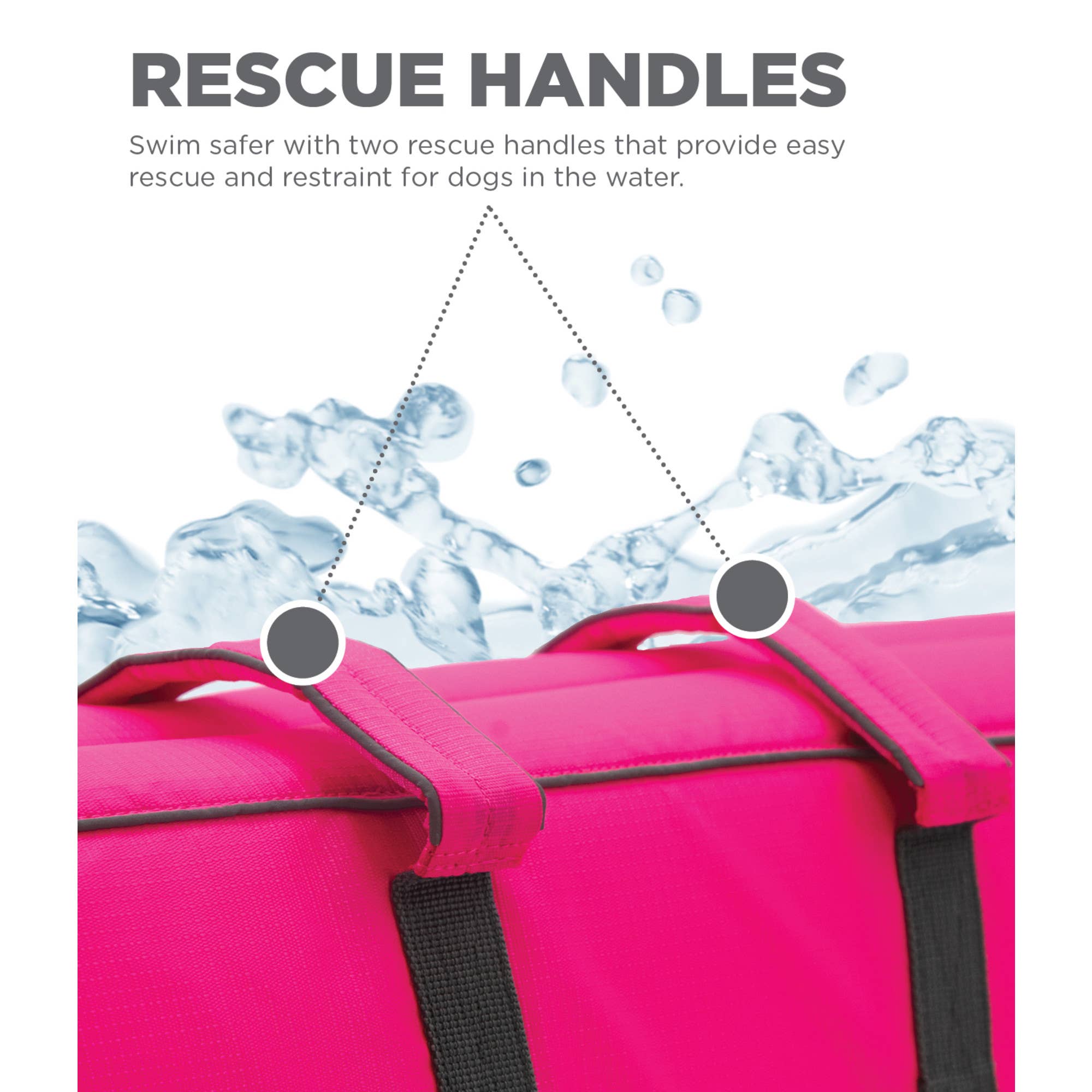 Outward Hound Granby Splash Life Jacket Pink XL
