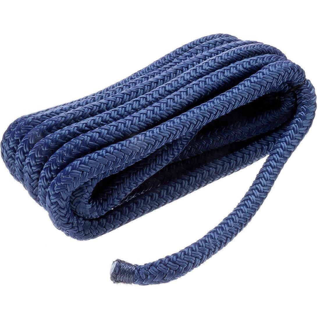 Double Braided Nylon Dock Line, Navy, 1/2in x 15ft