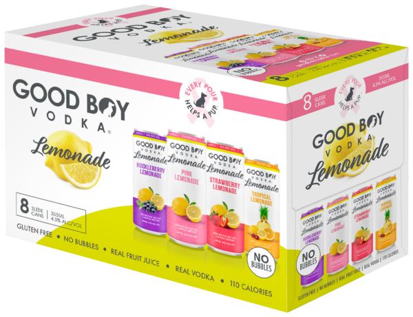 Good Boy Vodka Lemonade Variety 8pk