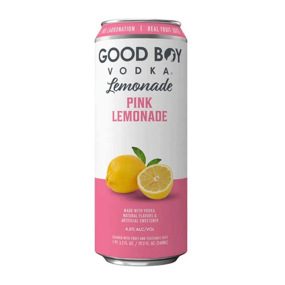 Good Boy Pink Lemonade Vodka Cocktail 19oz