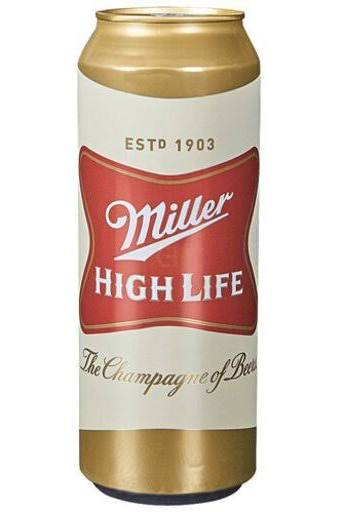 Miller High Life Beer American Lager Beer 16oz can