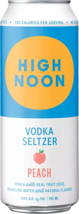 High Noon Peach Vodka Hard Seltzer 24oz