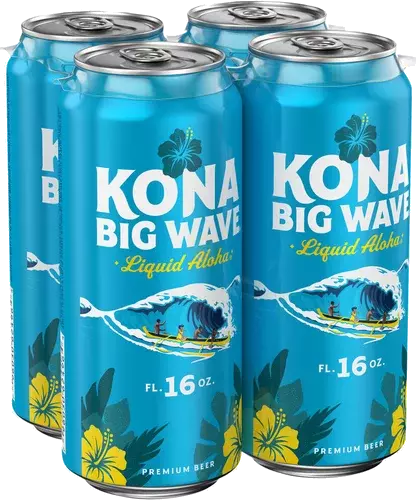 Kona Big Wave Beer 4 pack 16oz