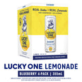 Lucky One Blueberry Vodka Lemonade, 4 Pack, 12 fl oz Single Serve Cans, 355ml Serving Size (Copy)