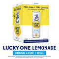 Lucky One Original Vodka Lemonade, 4 Pack, 12 fl oz Single Serve Cans, 355ml Serving Size
