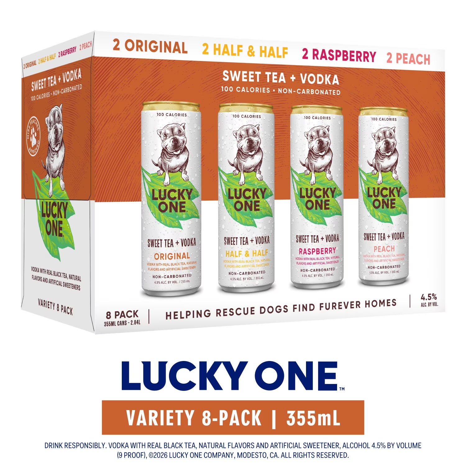 Lucky One Sweet Tea and Vodka Variety Pack, 8 pack, 12 fl oz Cans