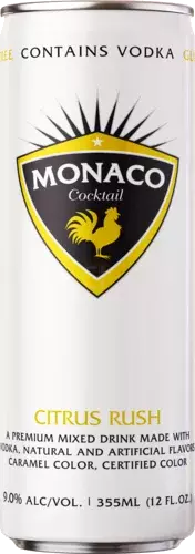 Monaco Citrus Rush Cocktail 12fl oz can