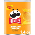 Pringles Potato Crisps Chips, Cheddar Cheese, 1.4oz Can (1 Can)