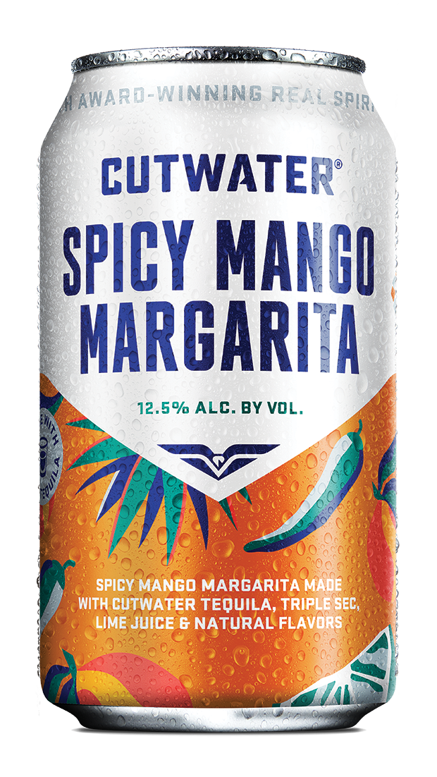 Cutwater Tequila Spicy Mango Margarita 12 fl oz Aluminum Can 12.5% ABV