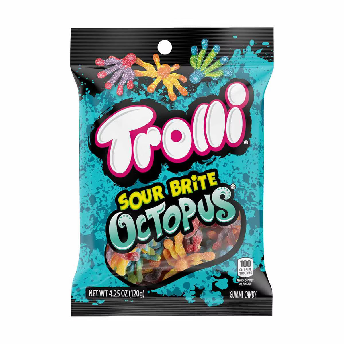 Trolli Sour Brite Octopus, Assorted Flavors 4.25 oz