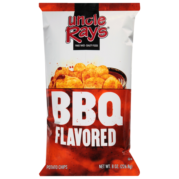 Uncle Ray's Potato Chips, BBQ 8.5 oz