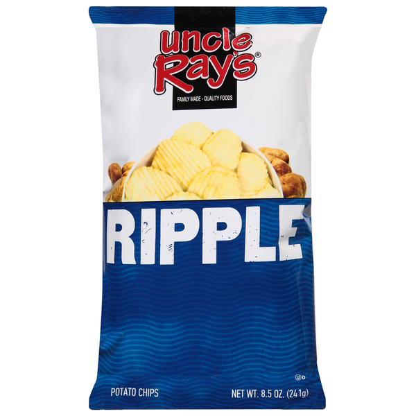 Uncle Ray's Potato Chips, Ripples 8.5 oz
